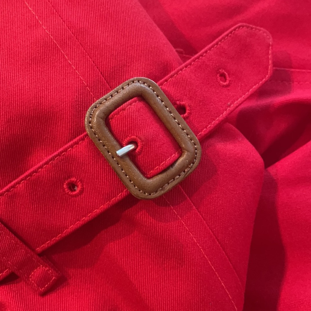 Burberry authentic red trench coat sz 12UK/10US - Picture 5 of 7
